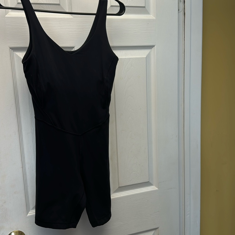lululemon athletica Black Sleeveless Jumpsuit Romper